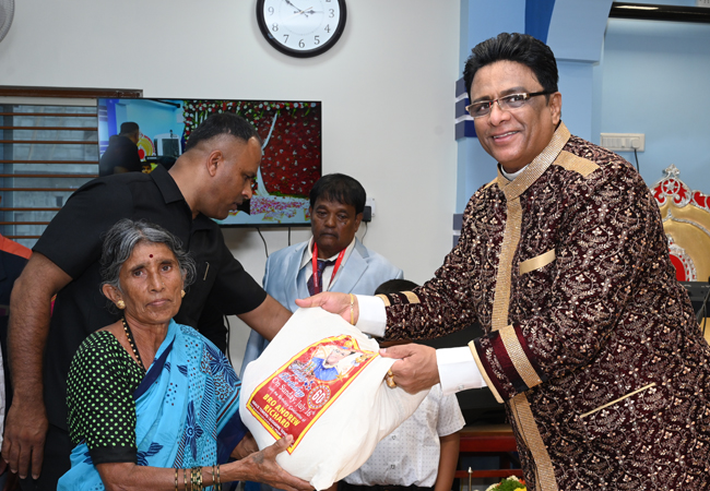 Bro Andrew Richard celebrates his 60th Birthday with grandneur amidst a large number of devotees here on Sunday, 16th, 2023, at Grace Ministry Prayer Centre Budigere in Bangalore with a myriad of wishes.